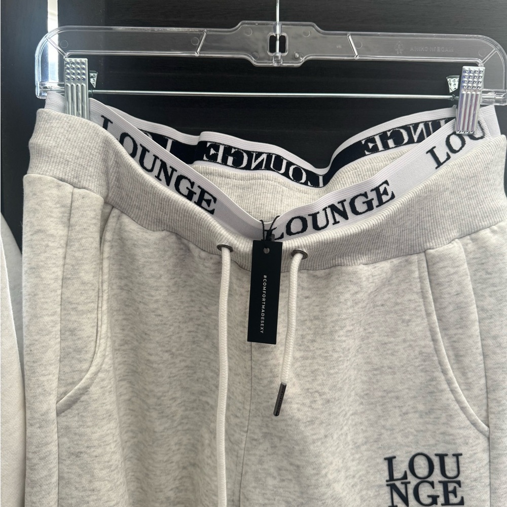 Lounge Women's Light Gray Hoodie & Sweatpants Set - Picture 6 of 7
